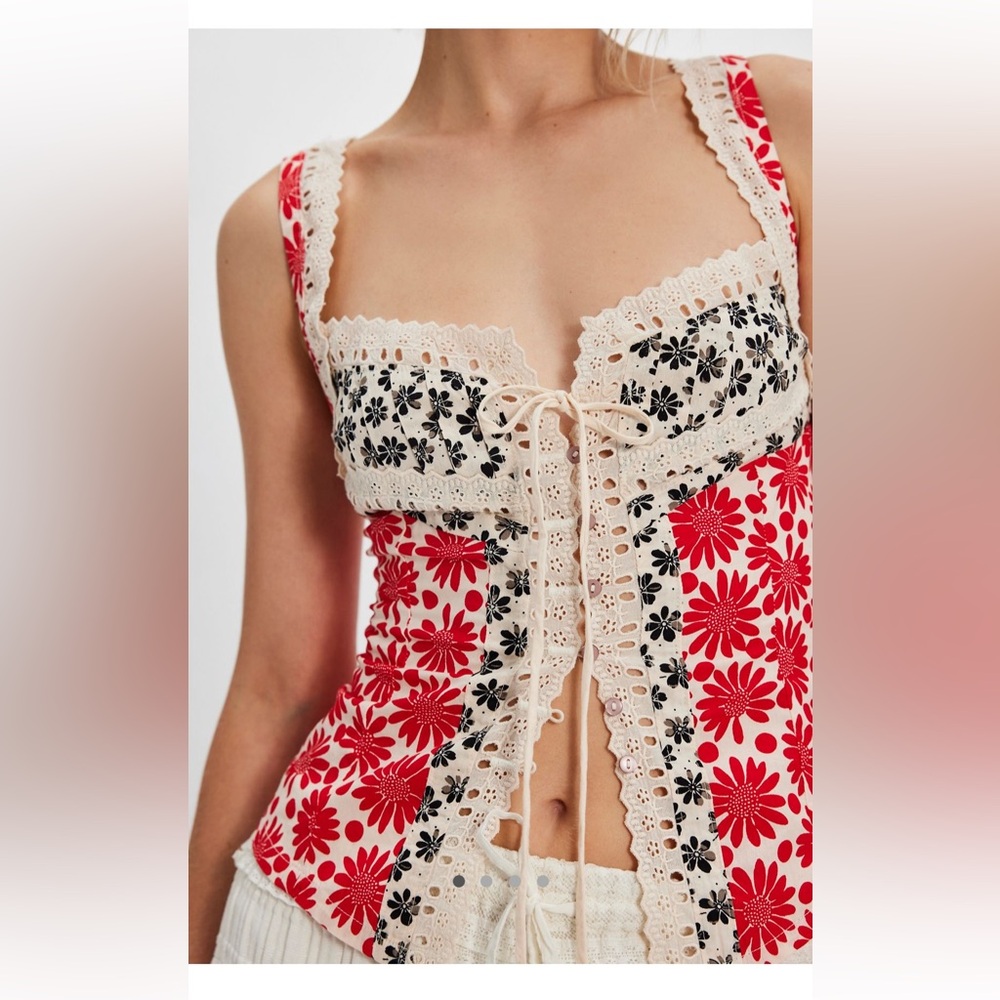 Free People Love Me Not Printed Tank small
